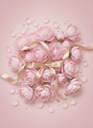 Invitation design — Blush and gold