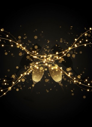 Invitation design — Black and gold