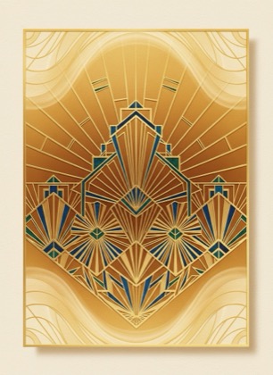 Invitation design — Black and gold