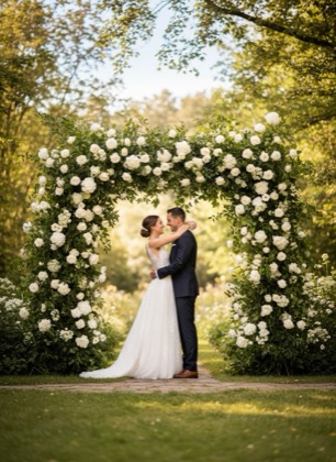 Live demo: garden wedding invitation