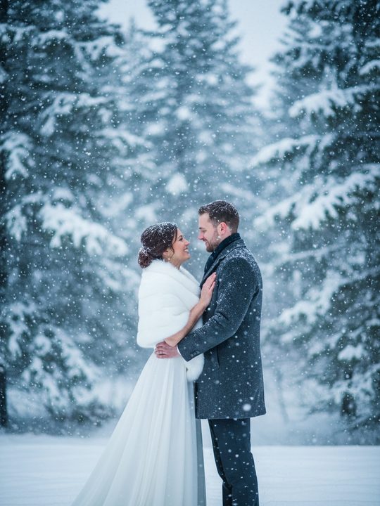 A sample AI invitation cover — Winter wonderland
